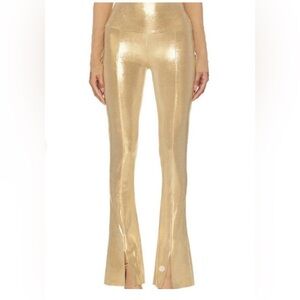 Norma Kamali Gold Splat legging XS